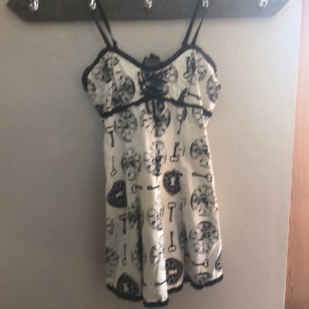 Black Key Cream Dress